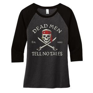 Pirates Of The Caribbean Women's Tri-Blend 3/4-Sleeve Raglan Shirt