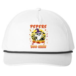 Pepere Of The Boo Crew Halloween Cute Ghost Pumpkin Scary Snapback Five-Panel Rope Hat