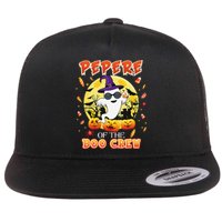 Pepere Of The Boo Crew Halloween Cute Ghost Pumpkin Scary Flat Bill Trucker Hat