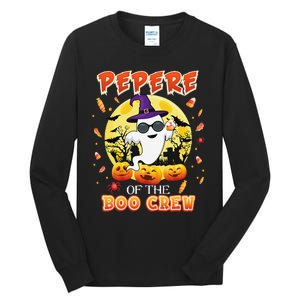 Pepere Of The Boo Crew Halloween Cute Ghost Pumpkin Scary Tall Long Sleeve T-Shirt