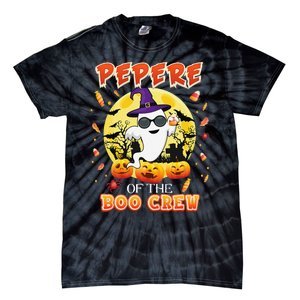 Pepere Of The Boo Crew Halloween Cute Ghost Pumpkin Scary Tie-Dye T-Shirt