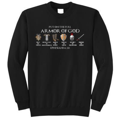 Put On The Full Armor Of God Belt Of Truth Breast Plate Of Sweatshirt