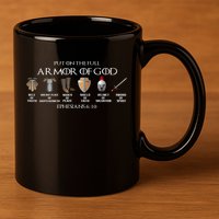 Put On The Full Armor Of God Belt Of Truth Breast Plate Of 11oz C Handle Ceramic Mug