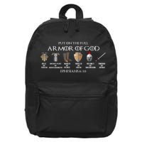 Put On The Full Armor Of God Belt Of Truth Breast Plate Of 16 in Basic Backpack
