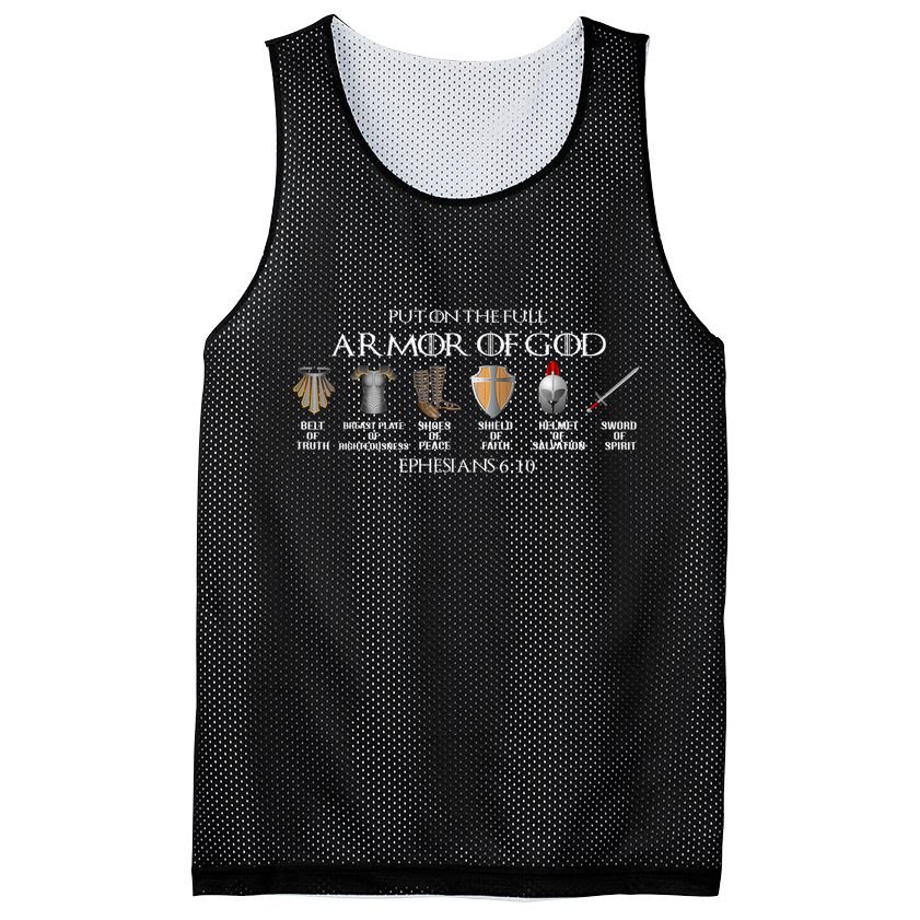 Put On The Full Armor Of God Belt Of Truth Breast Plate Of Mesh Reversible Basketball Jersey Tank