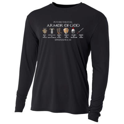 Put On The Full Armor Of God Belt Of Truth Breast Plate Of Cooling Performance Long Sleeve Crew