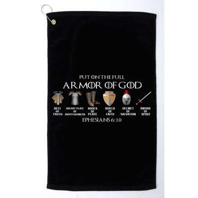 Put On The Full Armor Of God Belt Of Truth Breast Plate Of Golf Towel