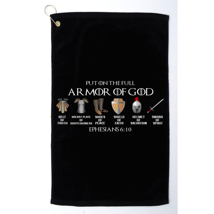 Put On The Full Armor Of God Belt Of Truth Breast Plate Of Golf Towel