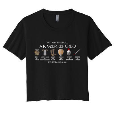 Put On The Full Armor Of God Belt Of Truth Breast Plate Of Crop Top
