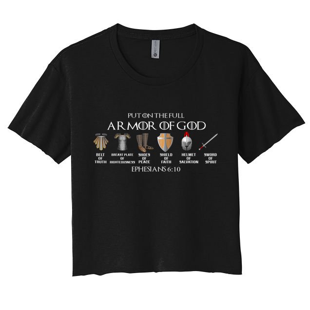 Put On The Full Armor Of God Belt Of Truth Breast Plate Of Crop Top