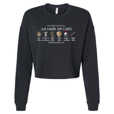 Put On The Full Armor Of God Belt Of Truth Breast Plate Of Cropped Pullover Crew
