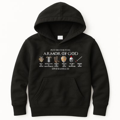 Put On The Full Armor Of God Belt Of Truth Breast Plate Of Kids Hoodie
