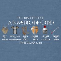 Put On The Full Armor Of God Belt Of Truth Breast Plate Of Garment-Dyed Sweatshirt