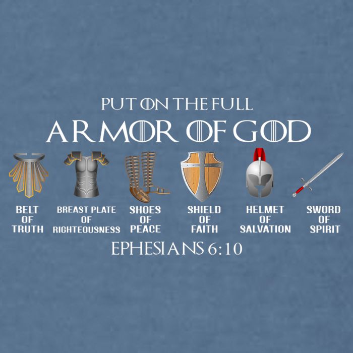 Put On The Full Armor Of God Belt Of Truth Breast Plate Of Garment-Dyed Sweatshirt