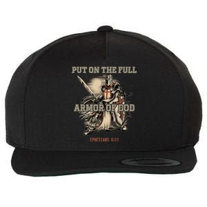 Put On The Full Armor Of God Christian Religious Quote Wool Snapback Cap