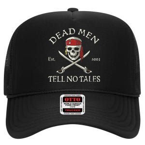 Pirates Of The Caribbean Dead Tell No Tales High Crown Mesh Back Trucker Hat