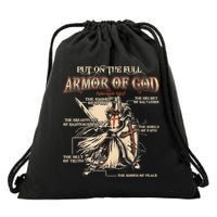 Put On The Full Armor Of God Jesus Drawstring Bag