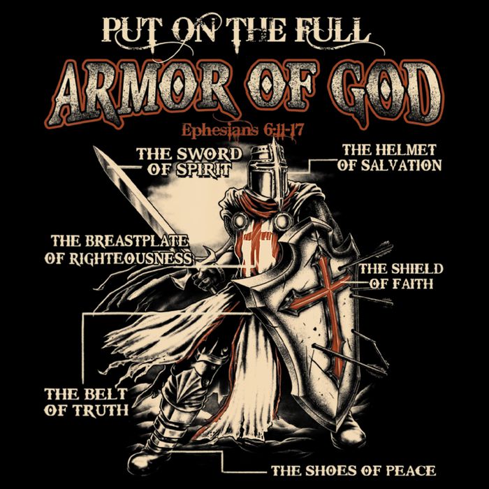 Put On The Full Armor Of God Jesus 16 in Basic Backpack