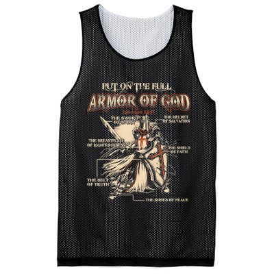 Put On The Full Armor Of God Jesus Mesh Reversible Basketball Jersey Tank
