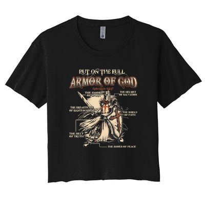 Put On The Full Armor Of God Jesus Women's Crop Top Tee