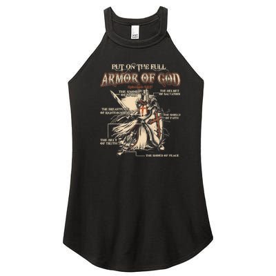 Put On The Full Armor Of God Jesus Women’s Perfect Tri Rocker Tank