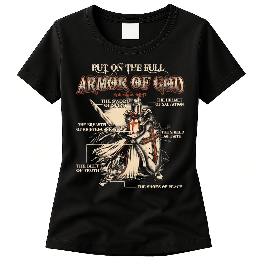 Put On The Full Armor Of God Jesus Womens T-Shirt