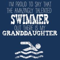Proud Of Talented Swimmer Granddaughter 16 in Basic Backpack