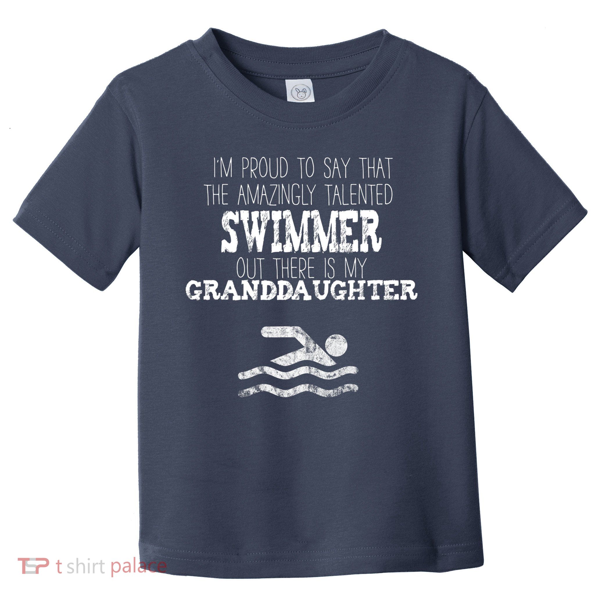 Proud Of Talented Swimmer Granddaughter Toddler T-Shirt