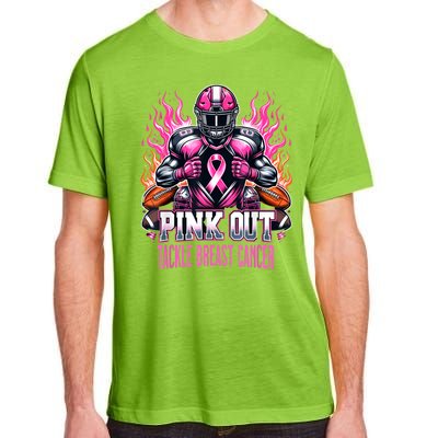 Pink Out Tackle Breast Cancer Awareness Football Adult ChromaSoft Performance T-Shirt