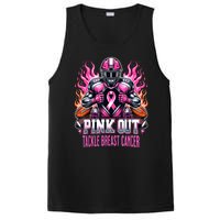 Pink Out Tackle Breast Cancer Awareness Football PosiCharge Competitor Tank