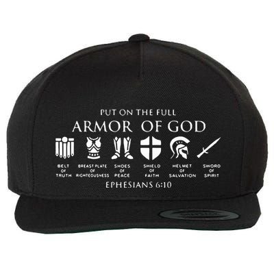 Put On The Full Armor Of God Wool Snapback Cap