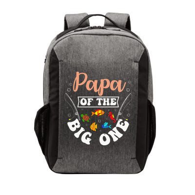 Papa Of The Big One Fishing Birthday Party Bday Celebration Vector Backpack