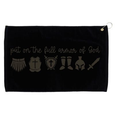 Put On The Full Armor Ofgod Christian Jesus Faith Grommeted Golf Towel