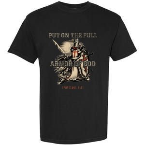 Put On The Full Armor Of God Christian Religious Quote Garment-Dyed Heavyweight T-Shirt