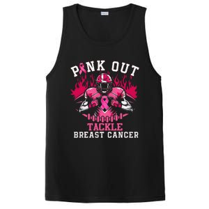 Pin.K Out Tackle Breast Cancer Awareness Football Pin.K Ribbon PosiCharge Competitor Tank