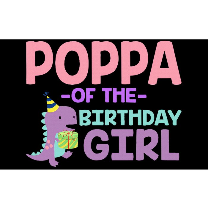 Poppa Of The Birthday For Girl Saurus Rex Dinosaur Party Bumper Sticker