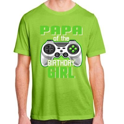 Papa Of The Birthday Video Game Bday Top Gamer Party Gift Adult ChromaSoft Performance T-Shirt