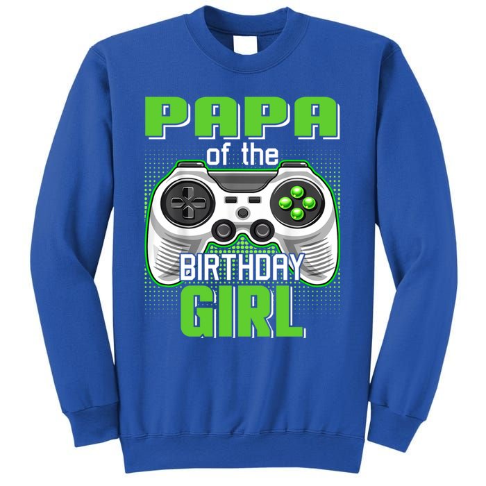 Papa Of The Birthday Video Game Bday Top Gamer Party Gift Sweatshirt