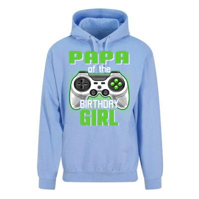 Papa Of The Birthday Video Game Bday Top Gamer Party Gift Unisex Surf Hoodie