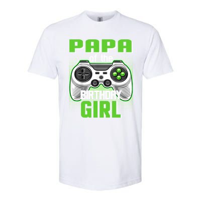 Papa Of The Birthday Video Game Bday Top Gamer Party Gift Softstyle CVC T-Shirt