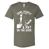 Pat On The Back Funny V-Neck T-Shirt