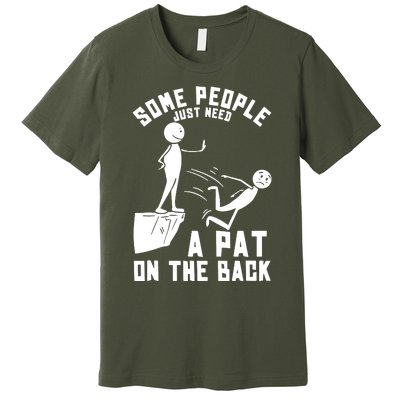 Pat On The Back Funny Premium T-Shirt