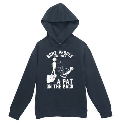 Pat On The Back Funny Urban Pullover Hoodie