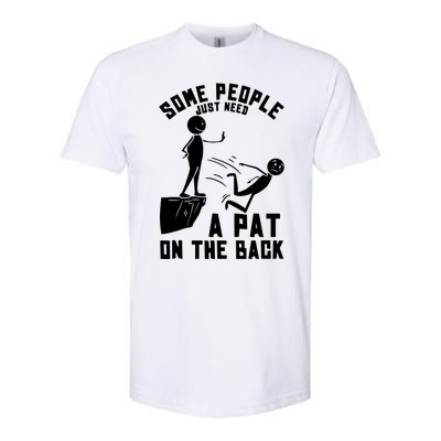 Pat On The Back Funny Softstyle CVC T-Shirt