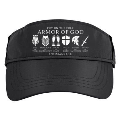 Put On The Full Armor Of God Christian Catholic Religious Adult Drive Performance Visor