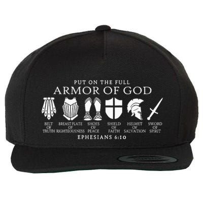 Put On The Full Armor Of God Christian Catholic Religious Wool Snapback Cap