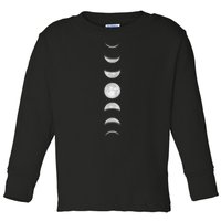 Phases Of The Moon Toddler Long Sleeve Shirt