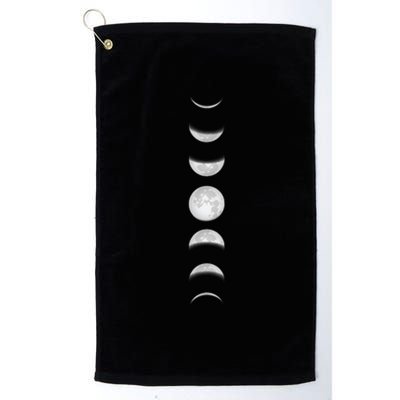 Phases Of The Moon Platinum Collection Golf Towel