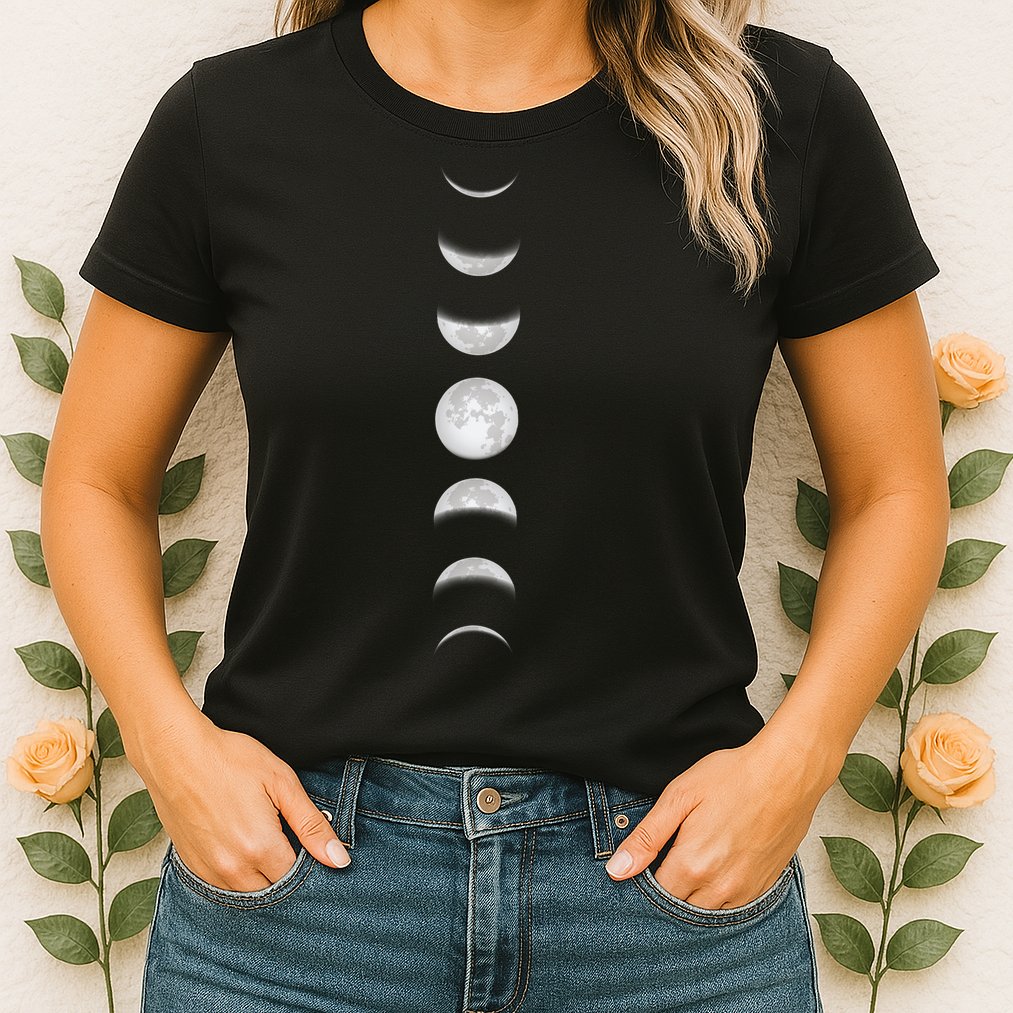 Phases Of The Moon Womens T-Shirt