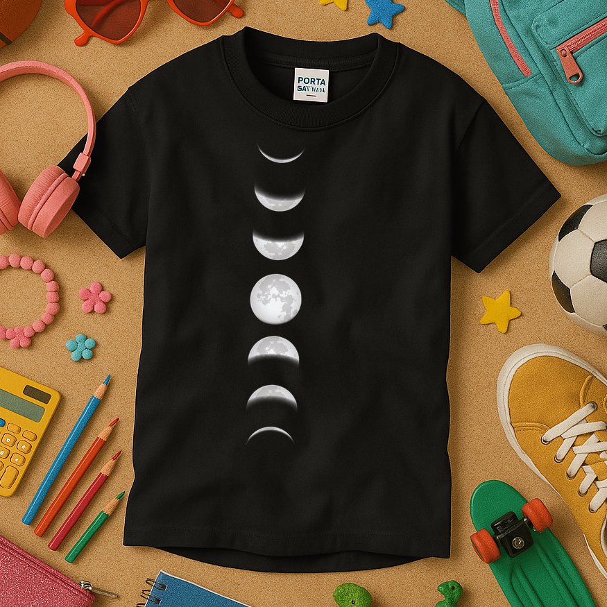 Phases Of The Moon Kids T-Shirt